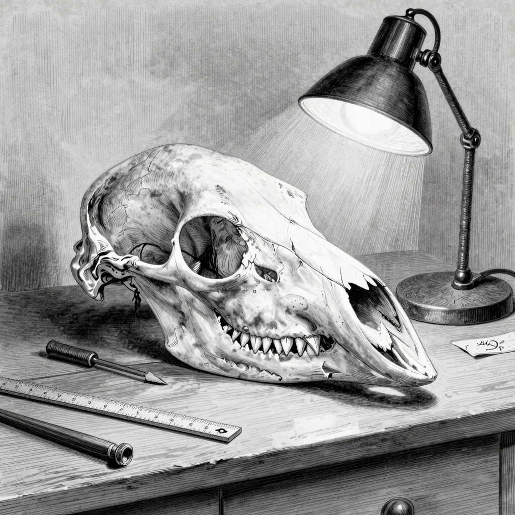 The Mostly True Tale of the Beast of Bodmin Moor - The Skull illustration